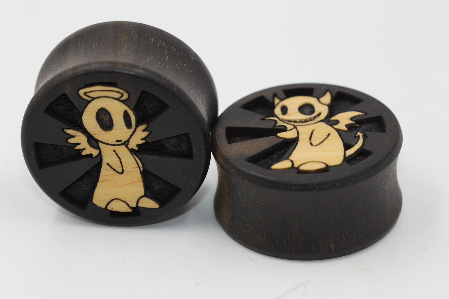 Double Flare Wood Laser Cut Plugs