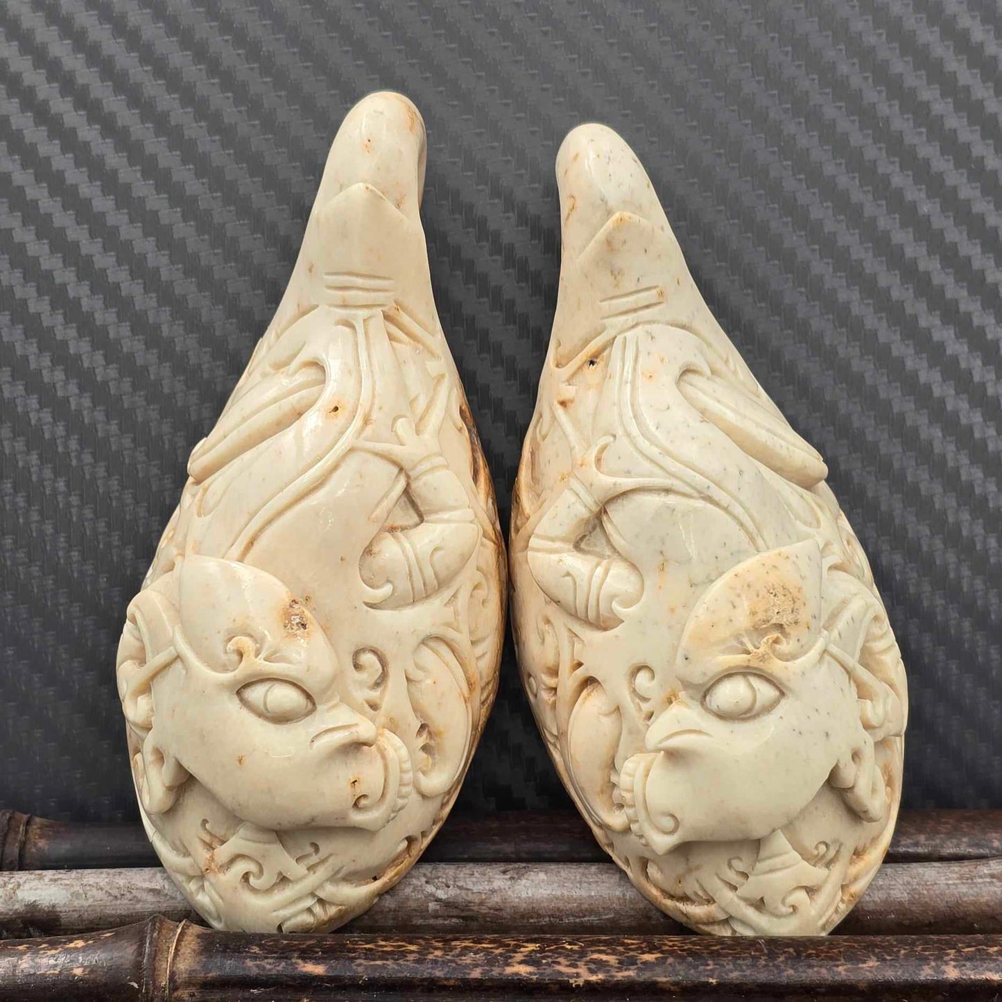 Hand Carved Ear Weights