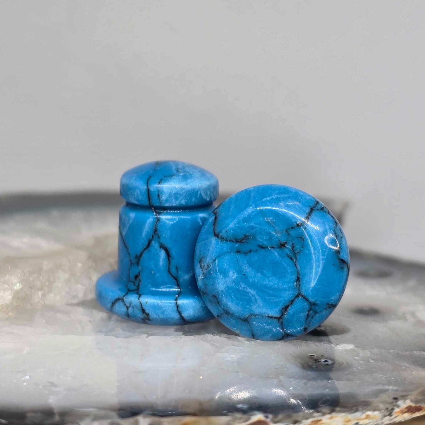 Single Flare Stone Plugs (Medium)