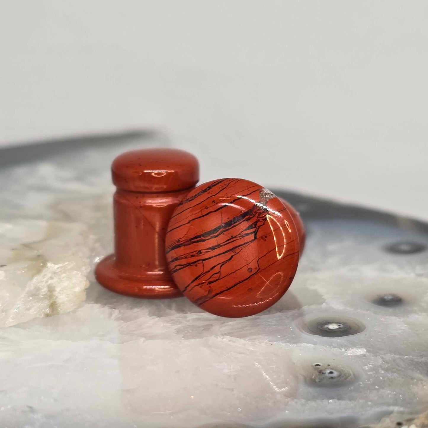 Single Flare Stone Plugs (Medium)