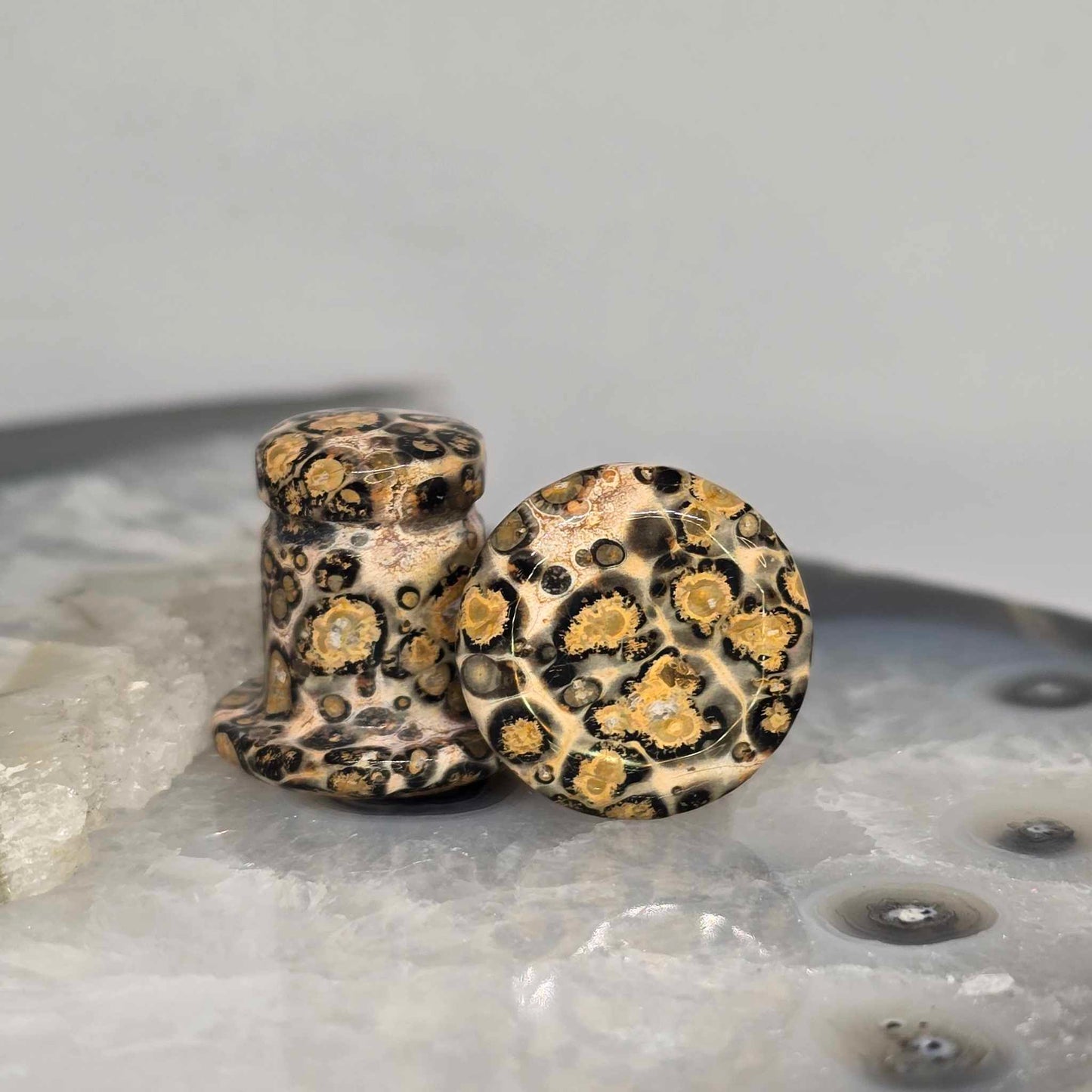 Single Flare Stone Plugs (Medium)