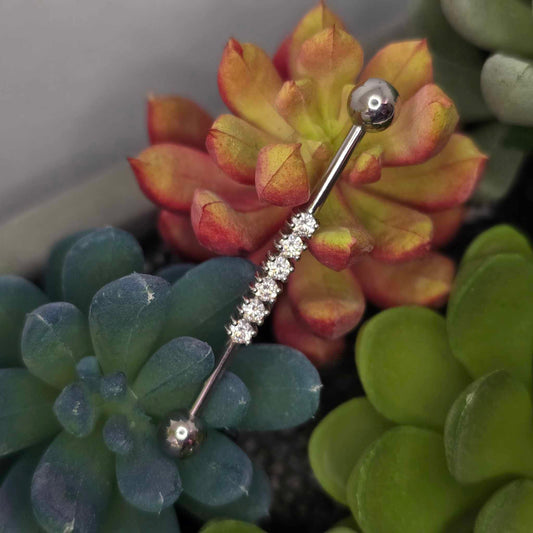 14k Gold Industrial Fitting 5 Gems
