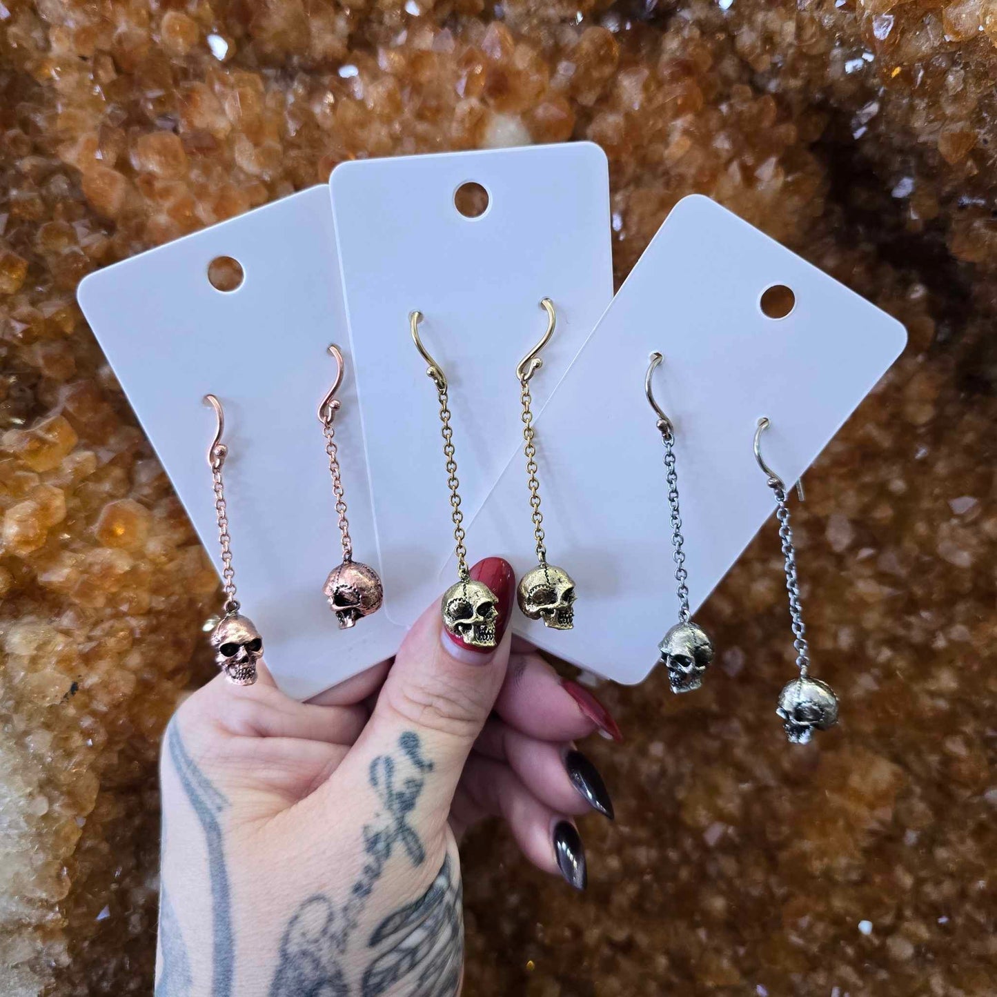 Single Skull Earrings