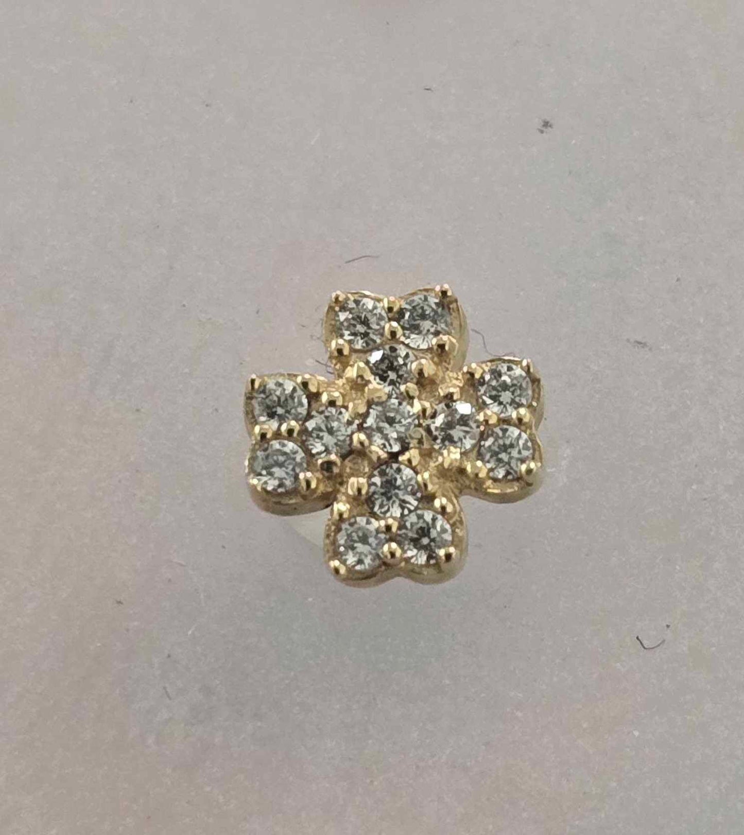 14K Gold Threadless Invictus Ends