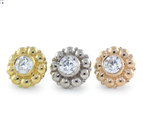 18k Gold Kumo Threadless Ends