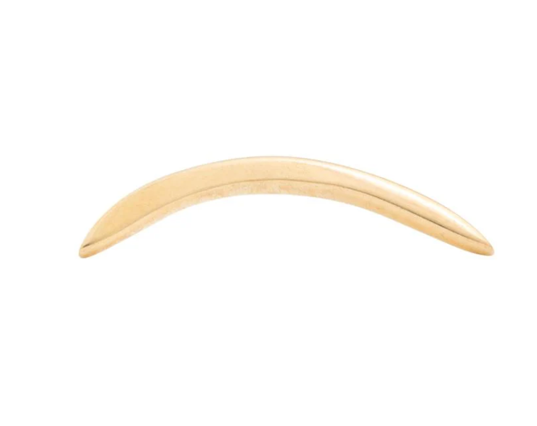 14k Gold Curve Threadless Pin End