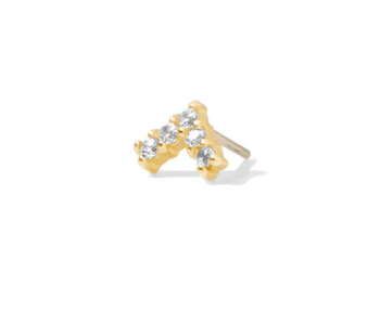 14k Gold Apex Threadless Pin End