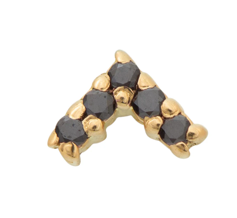14k Gold Apex Threadless Pin End