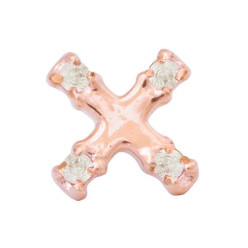 14k Gold Ex Threadless Pin End