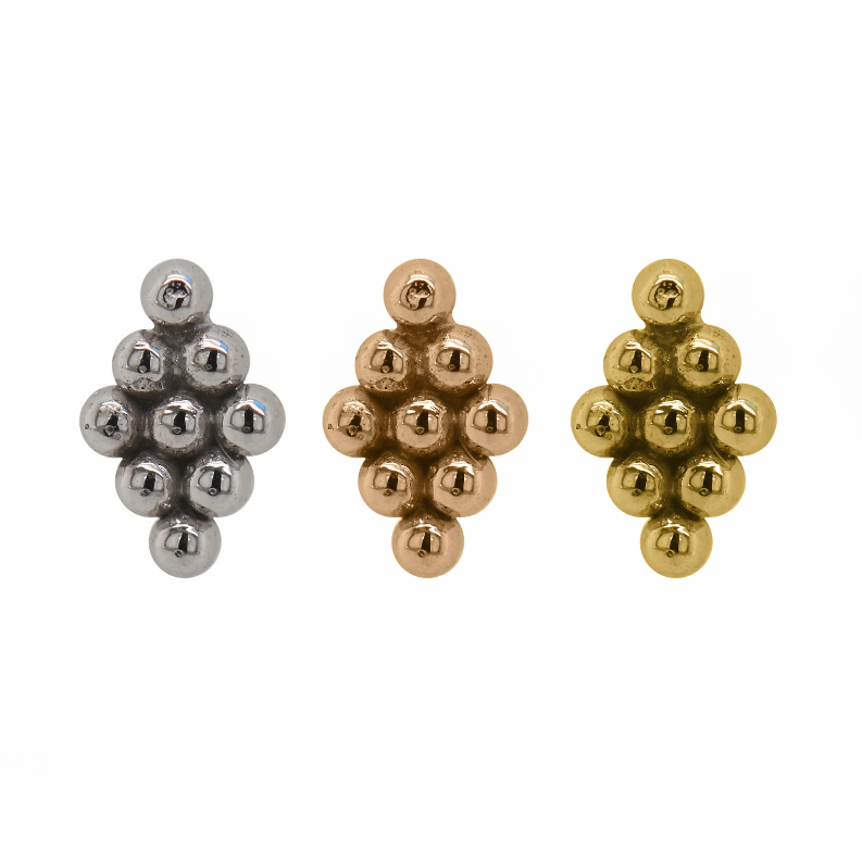 14K Gold Gita Threadless End