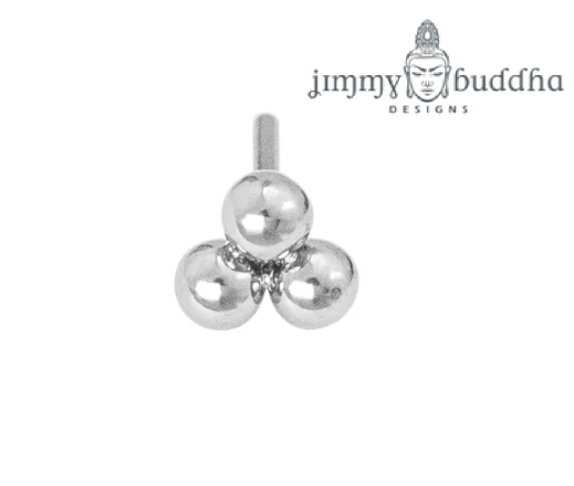Titanium Triple Bead Threadless End
