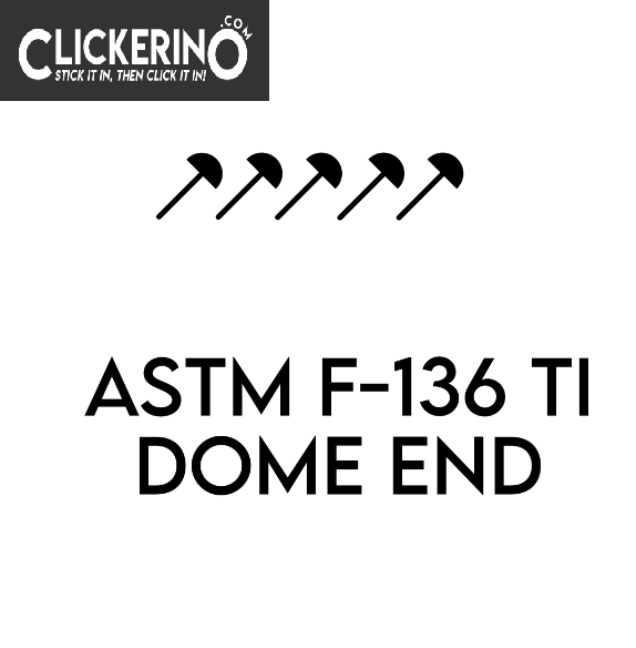 Titanium Threadless Dome End (Clickerino)