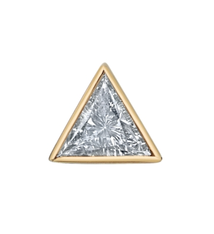 14k Gold Trilliant Bezel (Triangle)