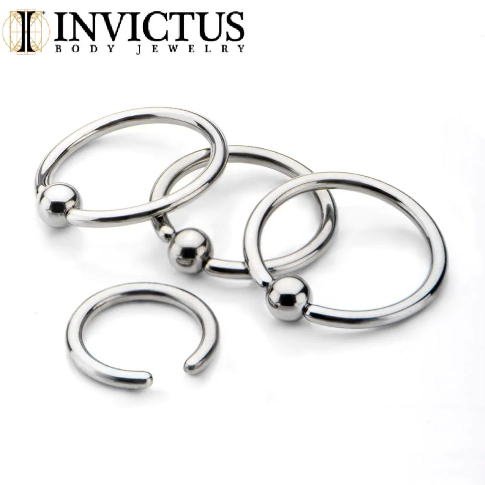 TITANIUM Captive Bead Rings