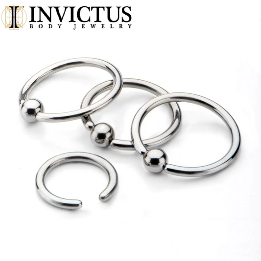 TITANIUM Captive Bead Rings