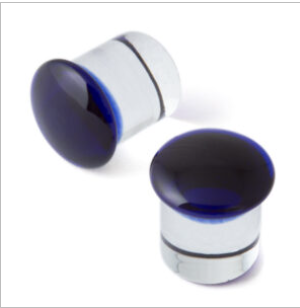 XX-Large Color Front Single Flare Glass Plugs (single)