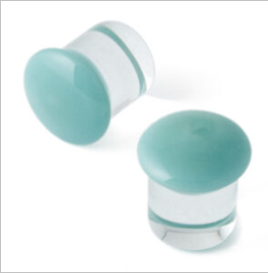 XX-Large Color Front Single Flare Glass Plugs (single)