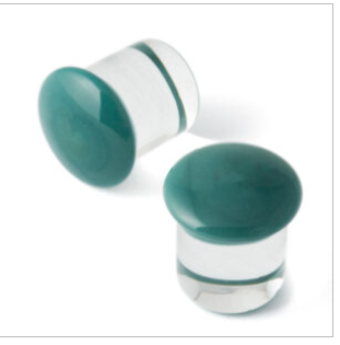 XX-Large Color Front Single Flare Glass Plugs (single)