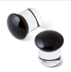 XX-Large Color Front Single Flare Glass Plugs (single)