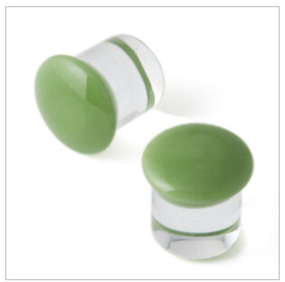 XX-Large Color Front Single Flare Glass Plugs (single)