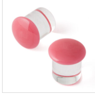 XX-Large Color Front Single Flare Glass Plugs (single)
