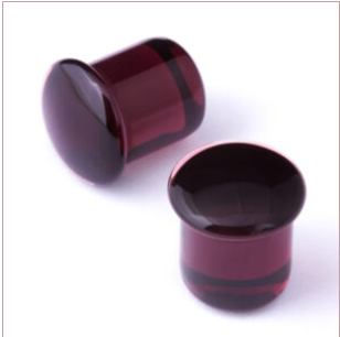 Simple Single Flare Glass Plugs (single)