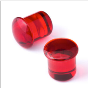 Simple Single Flare Glass Plugs (single)