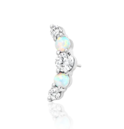 14k Gold Threadless Dani End