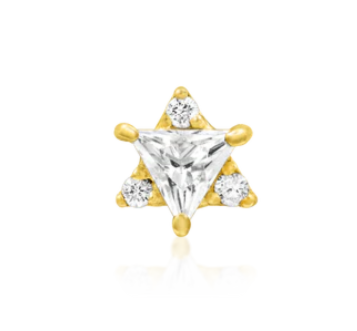14k Gold Mara Threadless End