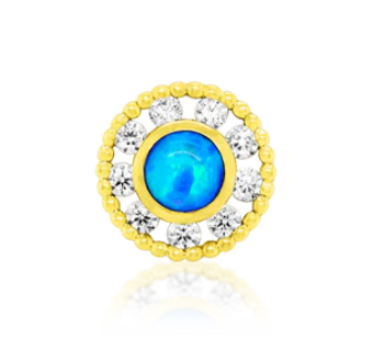 14k Gold Rigel Threadless End