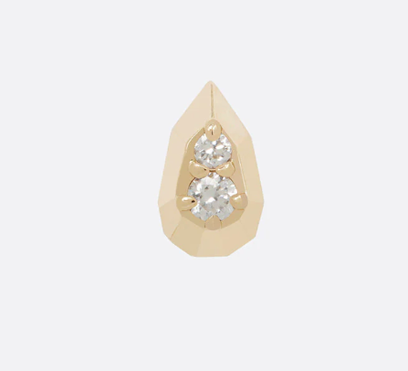14k Gold Hydro Gem Threadless End