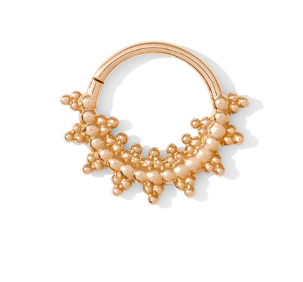 14k Gold Sol Continuous Ring