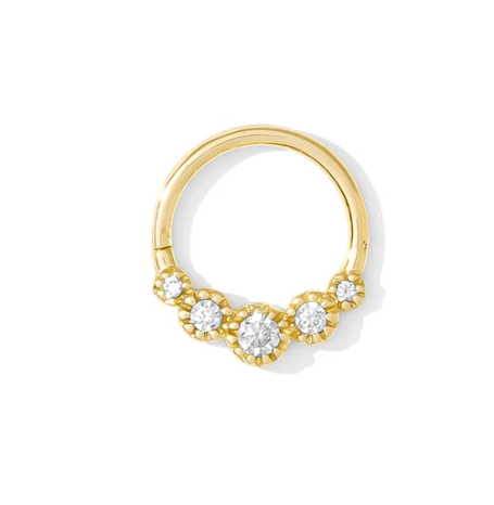 14k Gold Beloved CZ Continuous Ring