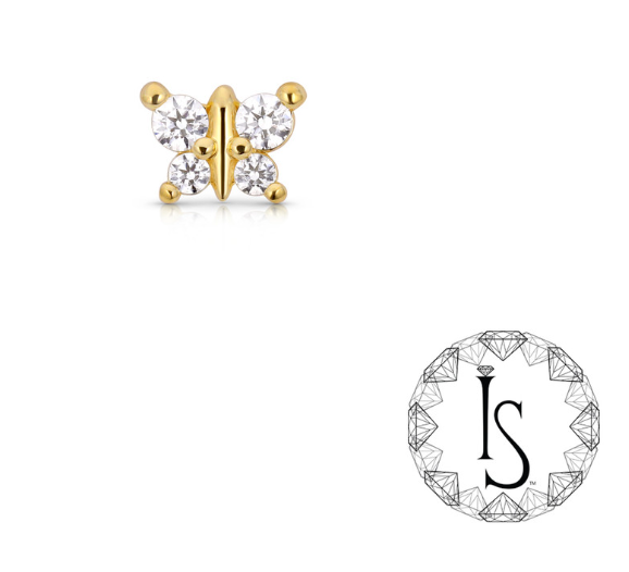 18K Gold Anima Faceted Gem End