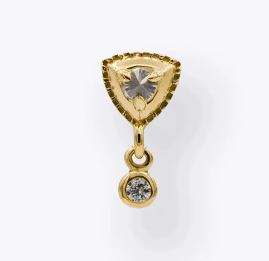 14k Gold Hero Drop Threadless End