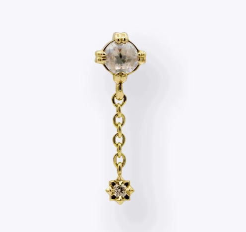 14k Gold Divine Threadless End