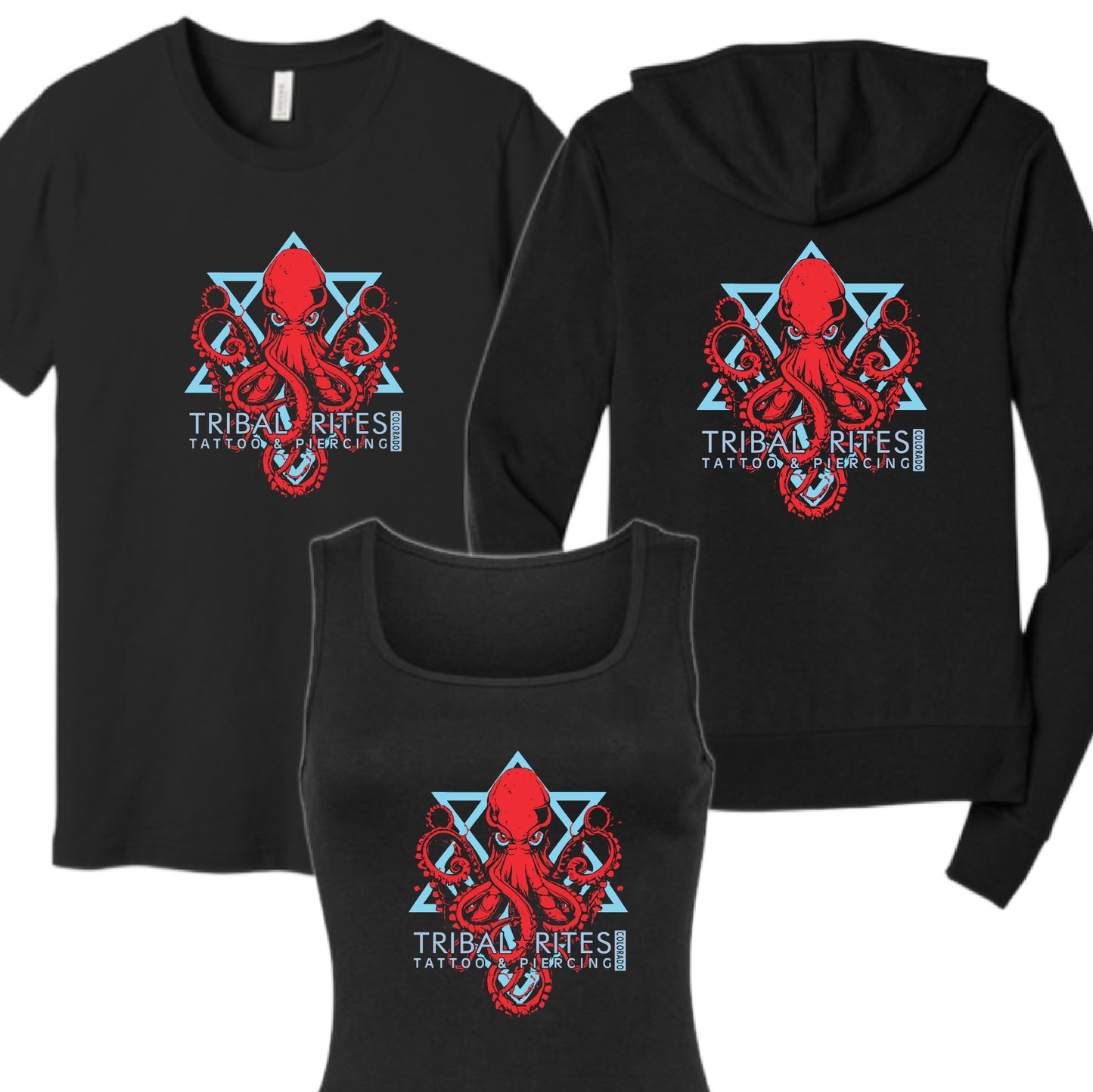 Zip Up Hoodie Tribal Rites Kraken