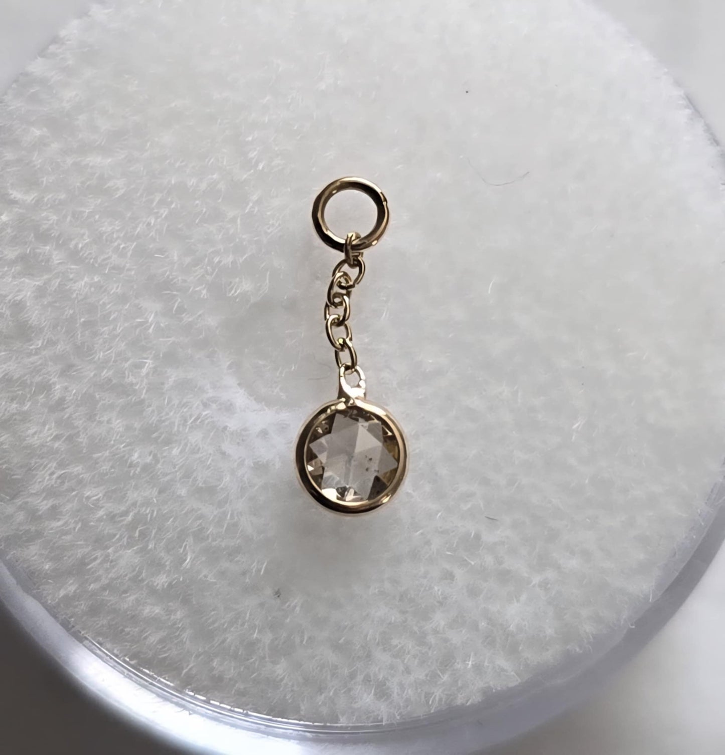 14k Gold Solid Gold Charm