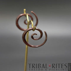 Standard Wood Spiral Hangers ○ 6g ○ Small 1-2" ○ Dark