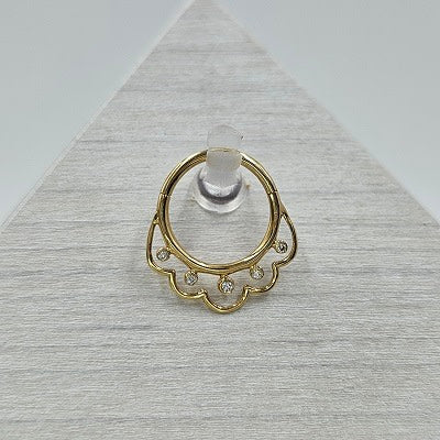 14k Gold Interiority Clicker