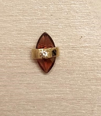 14k Gold Crystalized Threadless End