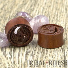 Swirled Wave Dark Tunnels ○ 11/16"