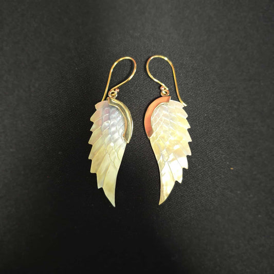 Mother of Pearl Angel Wing Earrings