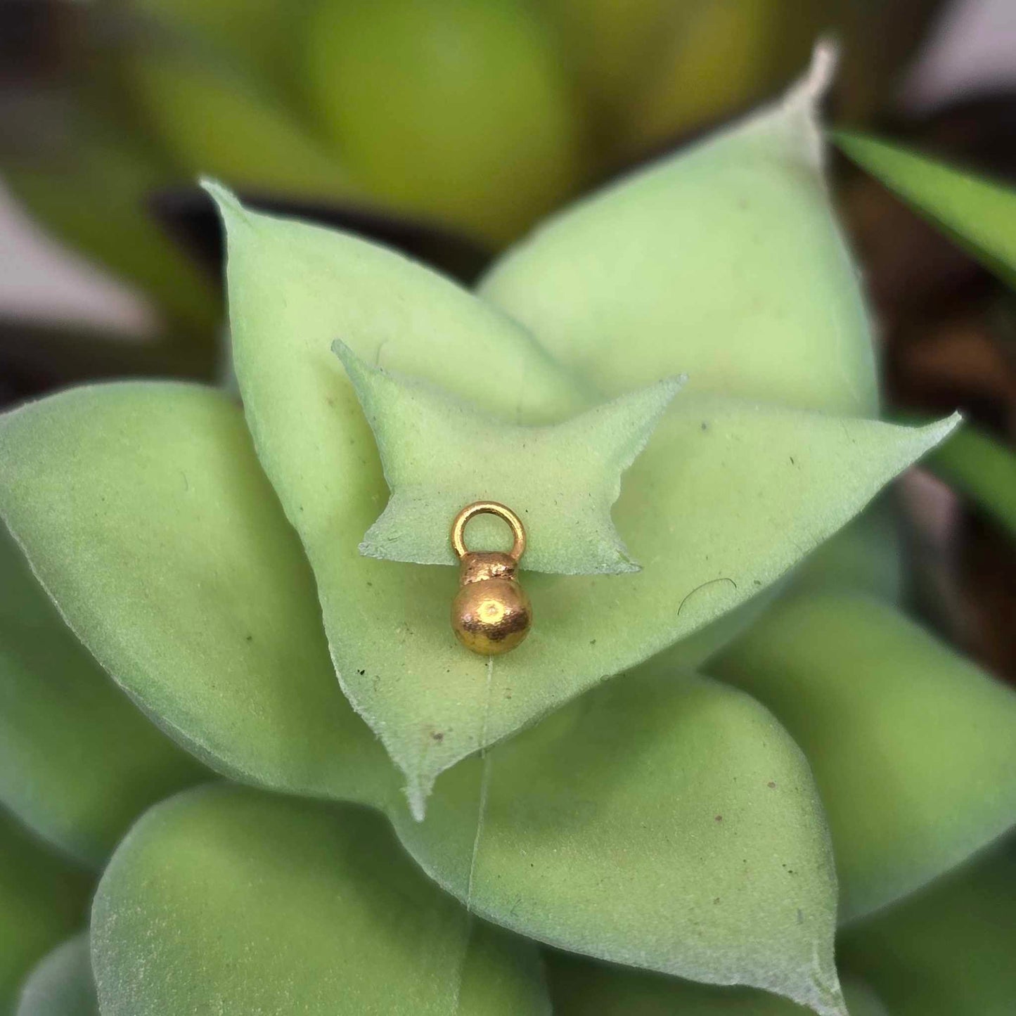14k Gold Ball Charm