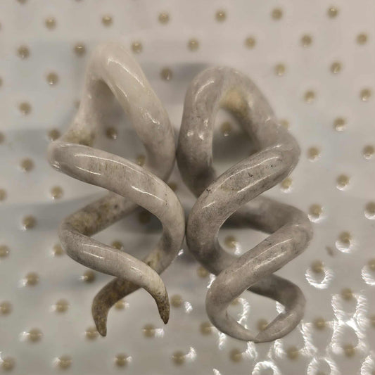 Cow Bone Drop Spirals