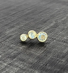 14k Gold Ghost Threadless End