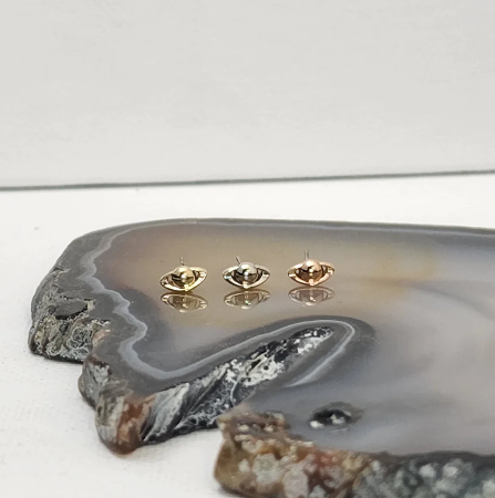 14k Gold Saturn Threadless End