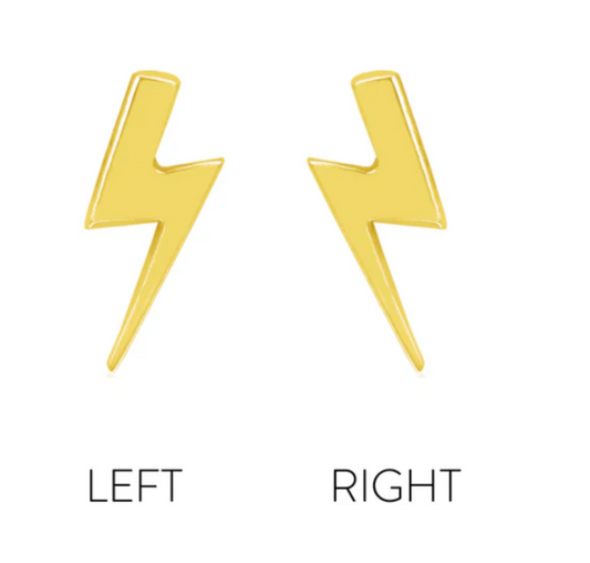 14k Gold Lightning Bolt Threadless End