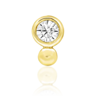 14k Gold Olivia Threadless End