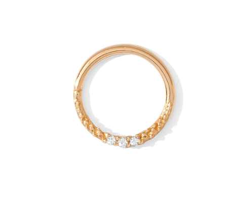 14k Gold Athena CZ Continuous Ring